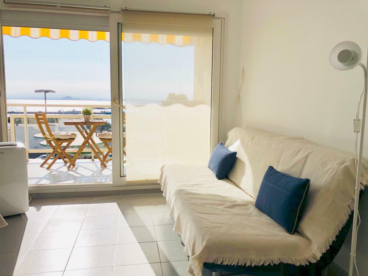 Roc Mar 3 3D - Apartamento Cerca Del Centro Y De La Playa - Terraza Con Vistas Al Mar Y Al Puerto Roses Luaran gambar